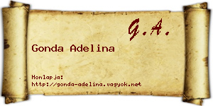 Gonda Adelina névjegykártya
